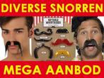 Diverse snorren - Plaksnor - Nep snor - Snorren kopen, Ophalen of Verzenden, Nieuw