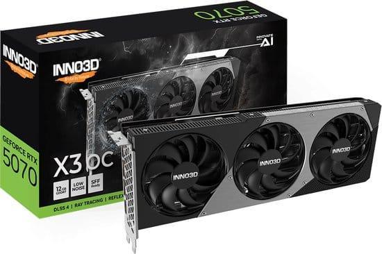 INNO3D NVIDIA GeForce RTX 5070 X3 OC - Videokaart - 12GB -, Computers en Software, Overige Computers en Software, Verzenden