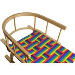 Slee van hout met rugleuning  en gevlochten zitting, Kinderen en Baby's, Ophalen of Verzenden, Nieuw