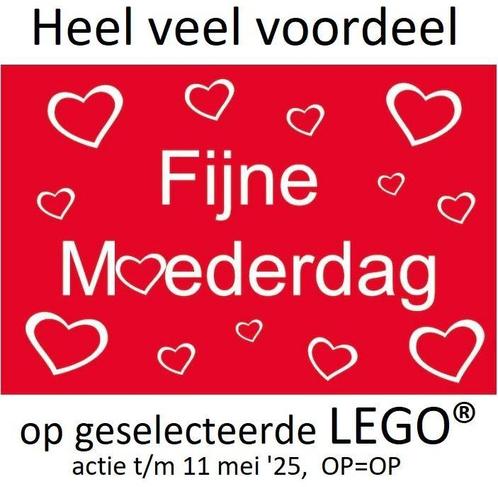LEGO Moederdag ACTIE t/m 11 mei Extra voordelig kopen op=op, Kinderen en Baby's, Speelgoed | Duplo en Lego, Complete set, Nieuw