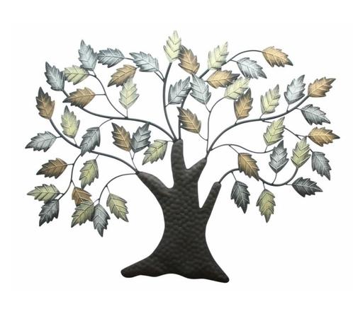 Wanddecoratie Boom metallic, Tuin en Terras, Tuinwanddecoratie, Verzenden