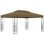 vidaXL Prieel 180 g/m² 3x4 m taupe, Verzenden, Nieuw