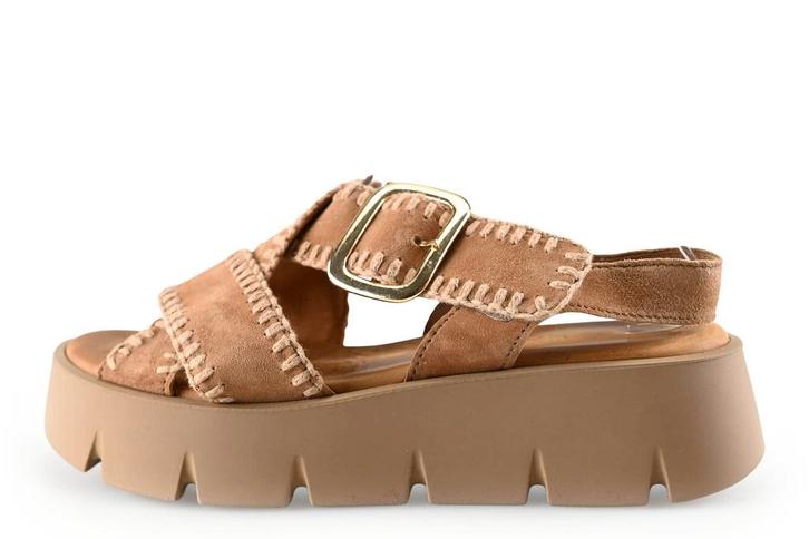 Gabor Sandalen in maat 38 Cognac, Kleding | Dames, Schoenen, Overige kleuren, Zo goed als nieuw, Sandalen of Muiltjes, Verzenden