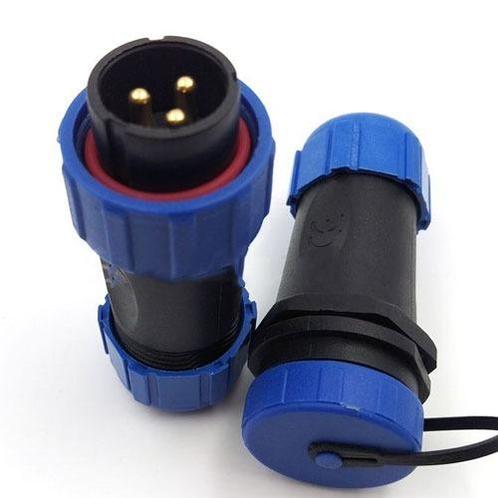 Male + Female - waterdichte kabelverbinder - 3 aderig - IP68, Doe-het-zelf en Verbouw, Elektra en Kabels, Overige typen, Nieuw