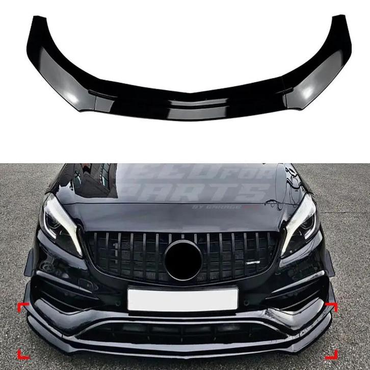 Front Splitter For Mercedes A Class W176 AMG Line Only – AMG, Auto-onderdelen, Carrosserie en Plaatwerk, Ophalen of Verzenden
