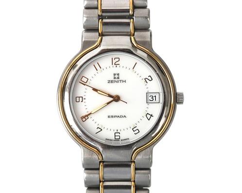 Een bicolor stalen Zenith polshorloge, Sieraden, Tassen en Uiterlijk, Horloges | Antiek