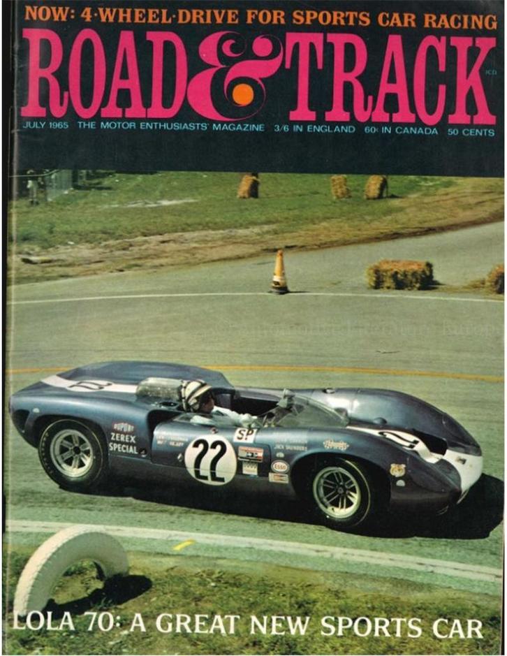 1965 ROAD AND TRACK MAGAZINE JULI ENGELS, Boeken, Auto's | Folders en Tijdschriften
