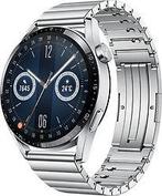 Huawei Watch GT 3 46 mm zilver met metalen bandje zilver, Verzenden, Gebruikt