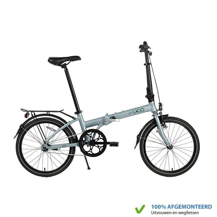 UGo Just U•GO Vouwfiets S1 Misty grey, Fietsen en Brommers, Fietsen | Vouwfietsen, Nieuw