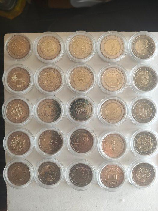 Europa. 2 Euro Various years (25 coins) (Zonder, Postzegels en Munten, Munten | Europa | Euromunten