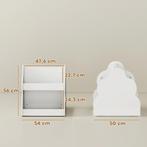 AIYAPLAY Kinderrek, 2-laags Kinderboekenrek Met Wielen, 4 Re, Verzenden, Nieuw