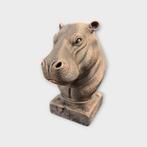 Bust of a hippo statue - home decor animal lover gift him he, Verzamelen, Verzenden, Nieuw