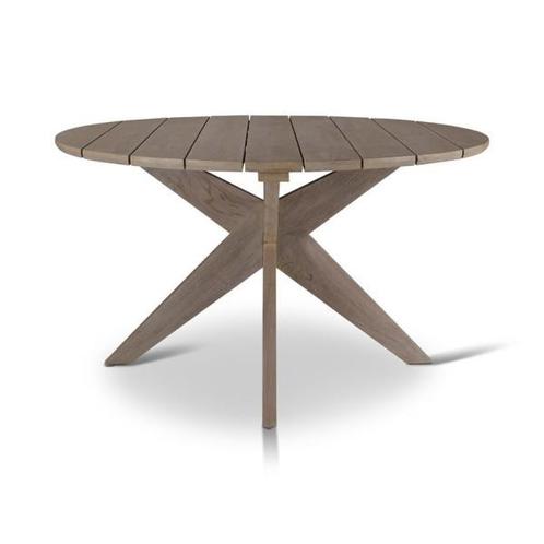 Tuintafel Brooklyn | 135 cm | teak grey, Tuin en Terras, Overige Tuin en Terras, Nieuw, Verzenden