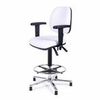 Stuurstoel IJSSEL met aluminium voet en witte skai bekled..., Watersport en Boten, Verzenden, Nieuw