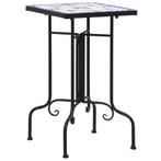 vidaXL Bijzettafel mozaïek keramiek blauw en wit, Tuin en Terras, Overige Tuin en Terras, Verzenden, Nieuw