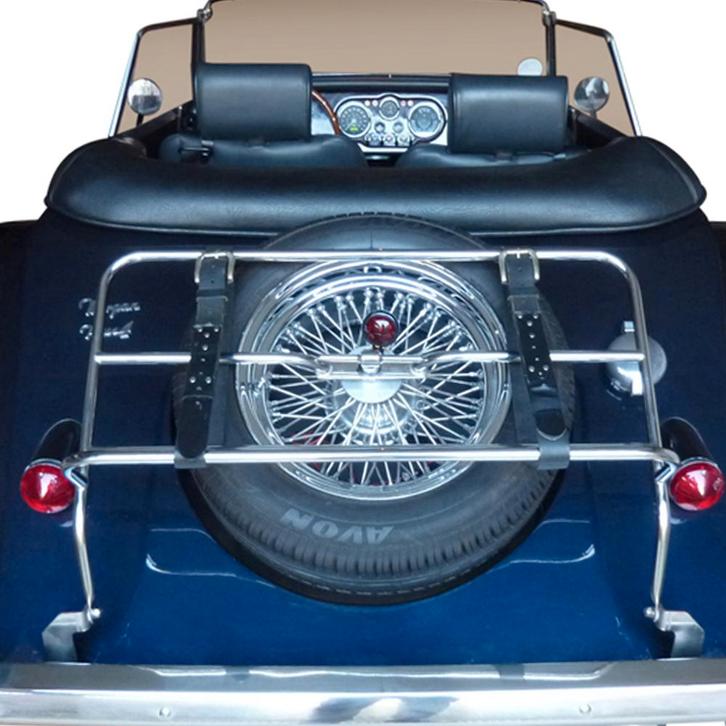 Morgan New Plus 4 bagagerek/drager   heden   Chroom, Auto diversen, Overige Auto diversen, Ophalen of Verzenden
