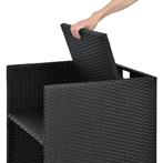 Polyrotan eetset - Baracoa XL - 11-delig - Zwart, Tuin en Terras, Tuinsets en Loungesets, Verzenden, Nieuw