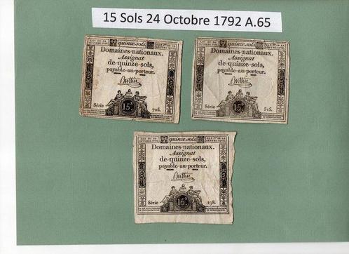 Frankrijk. - 35 banknotes - assignates 1793-1796 (Zonder, Postzegels en Munten, Munten | Nederland