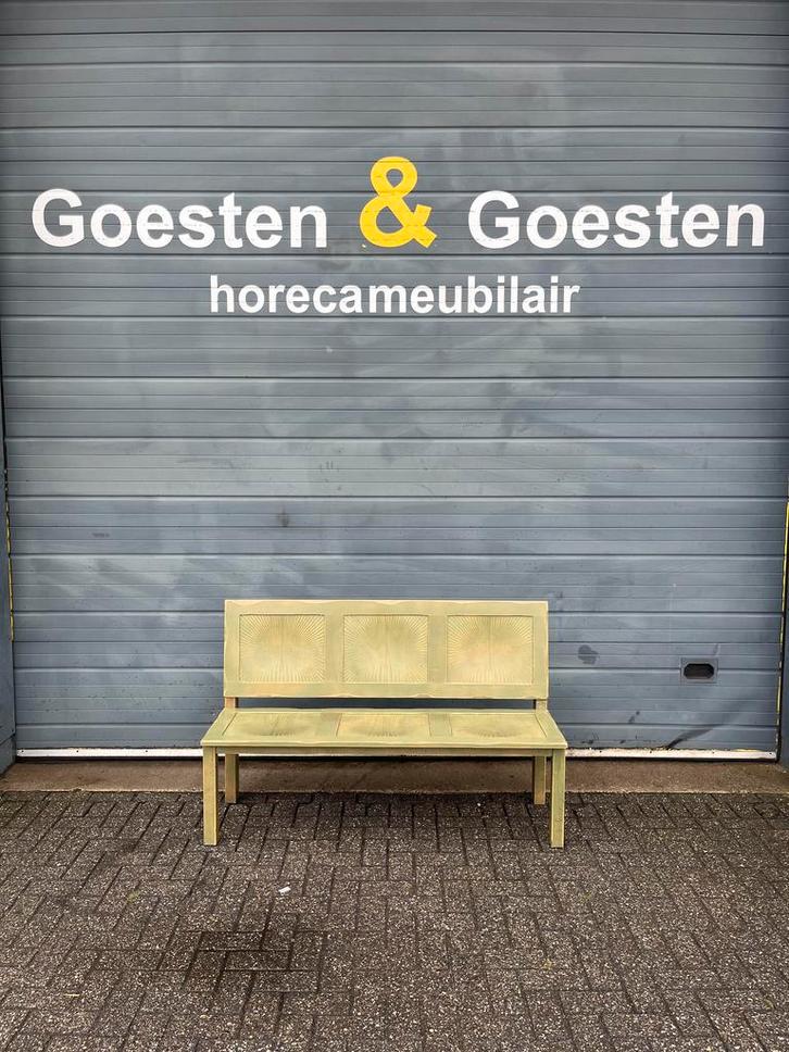 Gebruikte Hutten Bank - B129 - Vintage/Café, Huis en Inrichting, Banken | Bankstellen, Ophalen