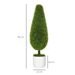 TRUUSK Kunstplant Cipres 2-delige Set 90 Cm Kunstmatige Kame, Verzenden, Nieuw