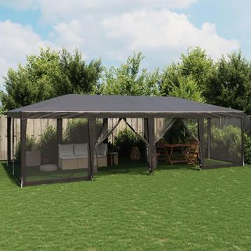 vidaXL Partytent met 12 mesh zijwanden 8x4 m HDPE beschikbaar voor biedingen
