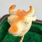bot Bot - Antique bull head stick pin - 6 cm - 1 cm - 1 cm, Antiek en Kunst