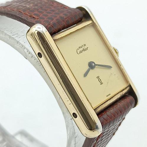 Cartier - Tank Must de Cartier - Lemon Dial - 3155 -, Sieraden, Tassen en Uiterlijk, Horloges | Heren