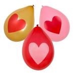 Hartjes Ballonnen 25cm 6st, Verzenden, Nieuw