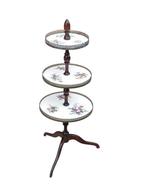 Étagère - Hout, Messing, Keramiek