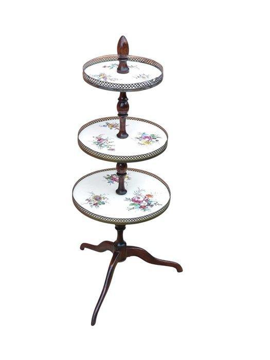 Étagère - Hout, Messing, Keramiek, Antiek en Kunst, Antiek | Overige Antiek