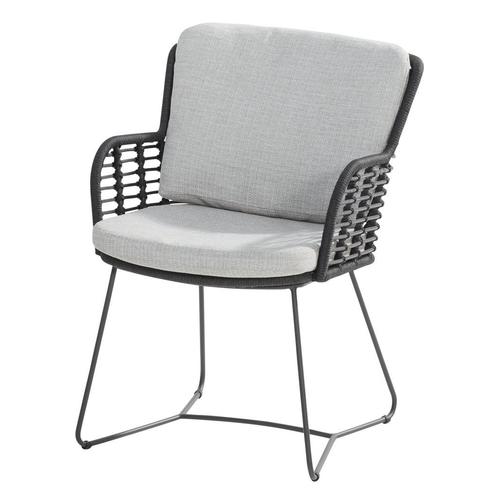 Fabrice dining tuinstoel antraciet 4-Seasons Outdoor, Tuin en Terras, Tuinstoelen, Nieuw, Ophalen of Verzenden