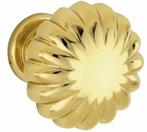 Meubelknop Nouveau 25mm messing ongelakt, Doe-het-zelf en Verbouw, Ophalen of Verzenden, Nieuw