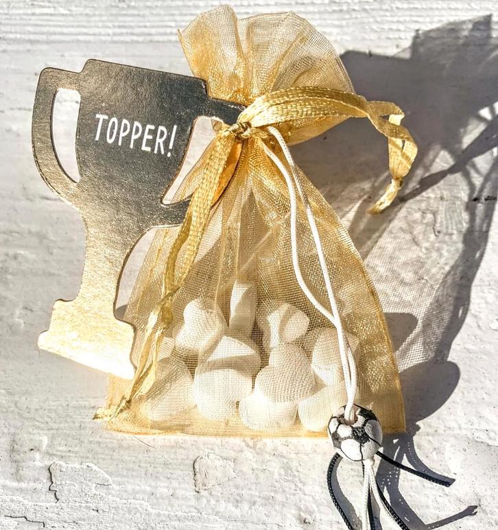 Bedankje/traktatie Voetbal Topper, Sport en Fitness, Voetbal, Nieuw, Overige typen, Verzenden