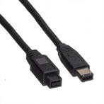 FireWire kabel | 9 naar 6 pins | 1.8 meter (400 Mbps), Computers en Software, Pc- en Netwerkkabels, Verzenden, Nieuw