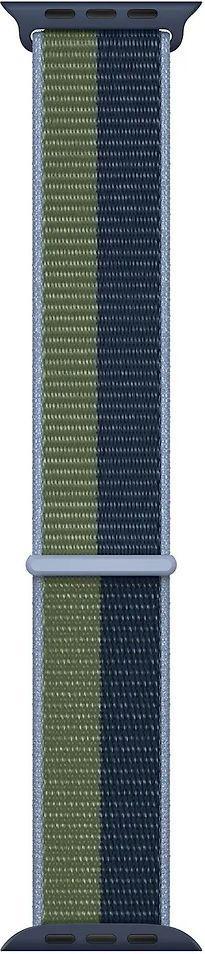 Apple 44/45/46/49 mm geweven Sportbandje blauw, Telecommunicatie, Overige Telecommunicatie, Zo goed als nieuw, Verzenden