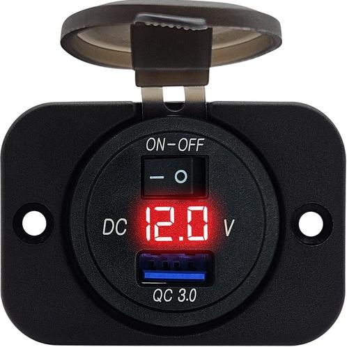 ProRide 12V USB Stopcontact 1 Poort Inbouw met, Doe-het-zelf en Verbouw, Elektra en Kabels, Nieuw, Verzenden