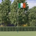 vidaXL Vlag met vlaggenmast Ierland 6,23 m aluminium, Verzenden, Nieuw
