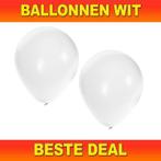 Witte ballonnen va 1,95 - Ballonnen wit -  levering 24 uur, Hobby en Vrije tijd, Feestartikelen, Ophalen of Verzenden, Nieuw, Versiering