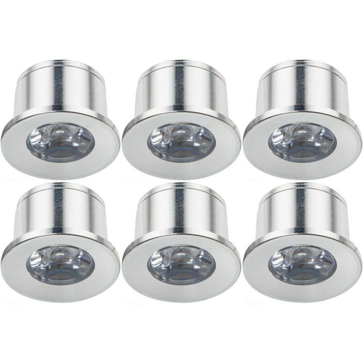 Voordeelpak LED Veranda Spot Verlichting 6 Pack - Velvalux -, Huis en Inrichting, Lampen | Spots, Plafondspot of Wandspot, Nieuw