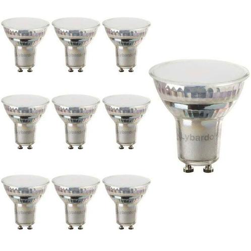 10x GU10 LED spot | Lybardo | 4.6W 2700K warm wit dimbaar, Huis en Inrichting, Lampen | Losse lampen, Bajonetsluiting, Nieuw, 30 tot 60 watt