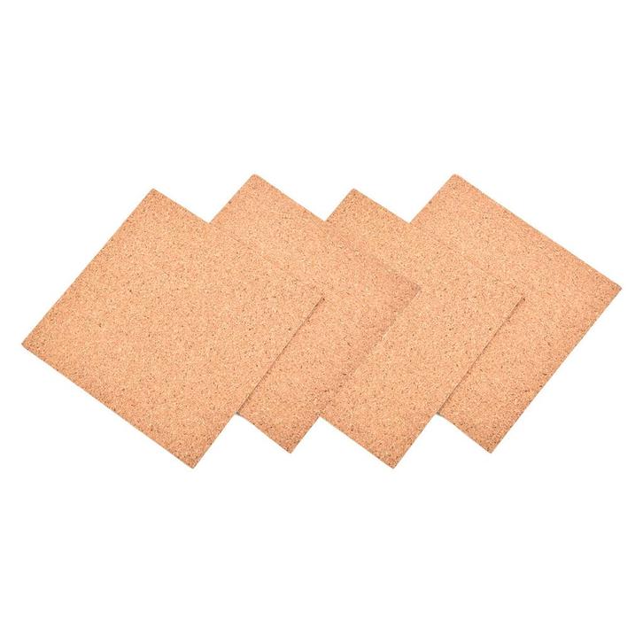 Kurk prikbord Vierkant - Zelfklevend - 4 stuks - 30 x 30 x, Huis en Inrichting, Woonaccessoires | Memoborden, Nieuw, Verzenden