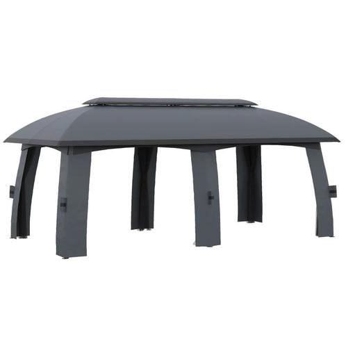 TRUUSK Paviljoen, Partytent, Met Vliegennetten, Winddak, Tot, Tuin en Terras, Partytenten, Nieuw, Verzenden