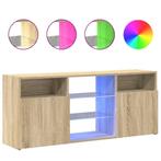 Sonoma Eiken Tv-meubel LED - - OP=OP! Tweedekansje, Minder dan 50 cm, Trendy, Modern, Nieuw, Ophalen of Verzenden
