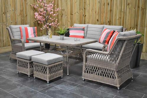 Napoli Loungeset 3 Zitsbank 2 Lounge Tuinstoelen Hoge Tafel, Tuin en Terras, Tuinsets en Loungesets, Bank, Eettafel, Hocker, Stoel