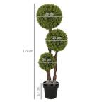 TRUUSK Kunstmatige Buxusboom 115 cm - Kamerplant in Pot - De, Verzenden, Nieuw