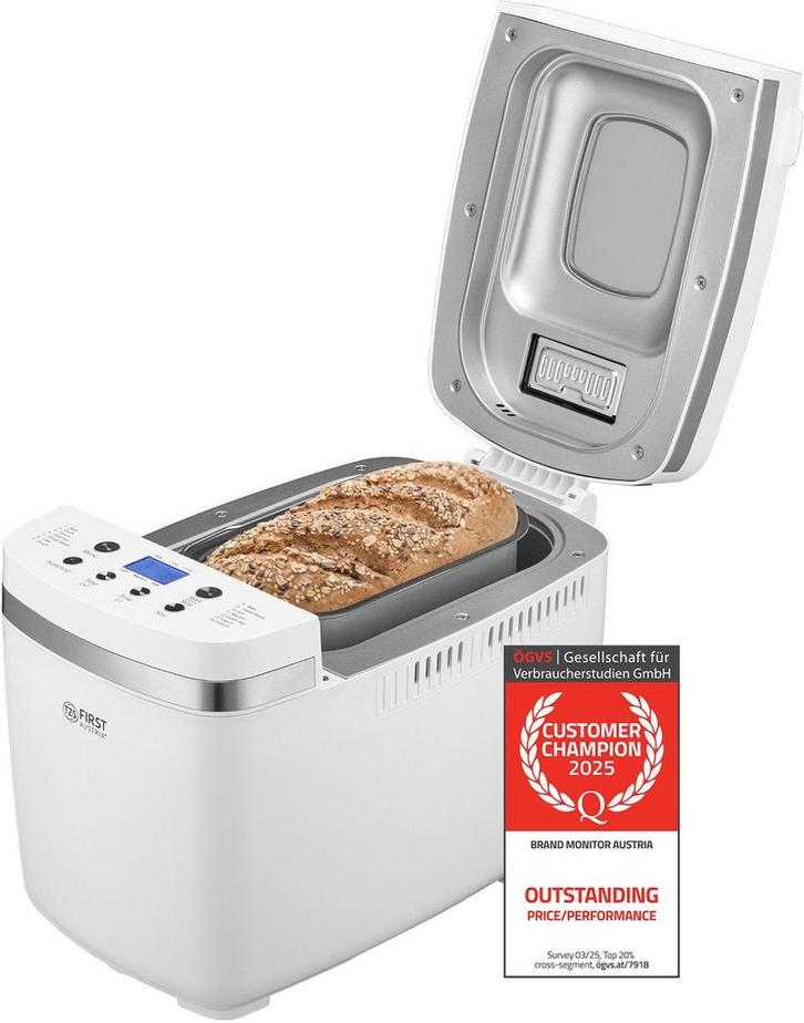 Broodbakmachine - 900 tot 1350 gr Brood - 850W - Wit - TZS, Witgoed en Apparatuur, Broodbakmachines, Zo goed als nieuw, Verzenden