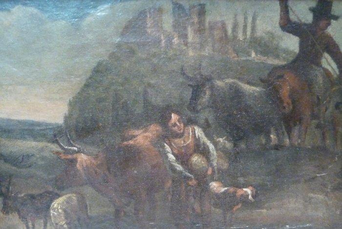 Johann Heinrich Roos (1631-1685), zugeschrieben - Bauer mit, Antiek en Kunst, Kunst | Schilderijen | Klassiek