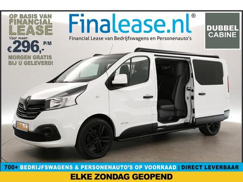 Renault Trafic 1.6 dCi T29 L2H1 146PK DC 6 Pers Cam €296pm, Auto's, Bestelauto's, Lease, Handgeschakeld, Diesel, Renault, Wit