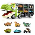 Dinosaurus Speelgoed Truck - 6 speelgoedautos incl. lanc..., Verzenden, Nieuw