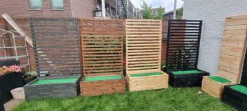 Grote houten plantenbak 100x40x36 met optie klimrek 176cm ! beschikbaar voor biedingen